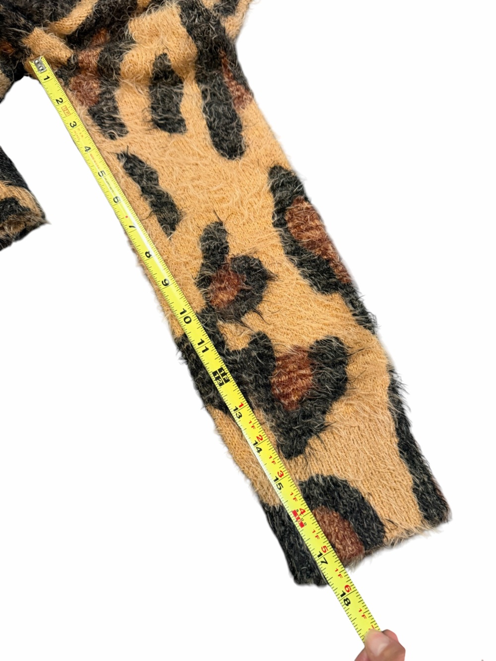 Show Me Your Mumu Cheetah Fever Knit Leopard Print Fuzzy Turtleneck Sweater XS/S - Picture 7 of 11